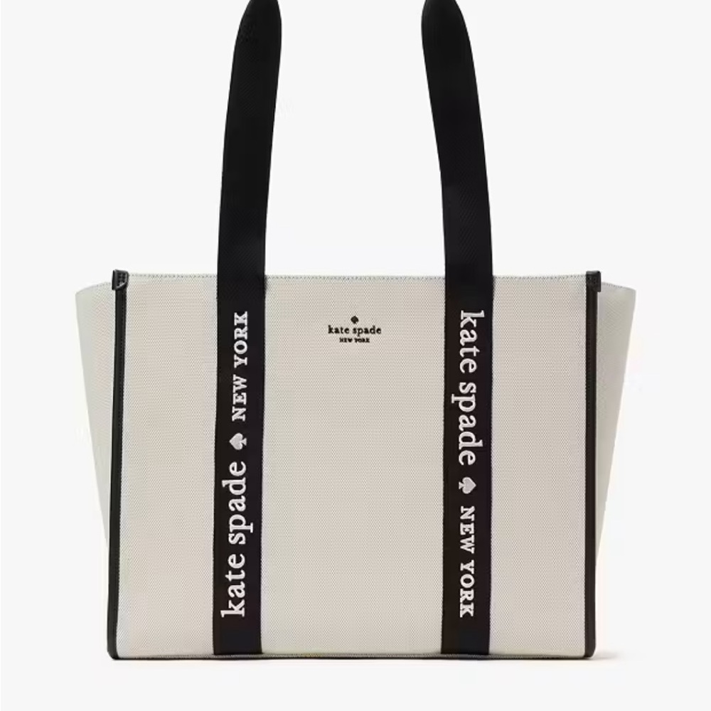 kate spade Black and Cream Tote
